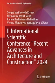 Couverture_II International Scientific Conference Recent Advances in Architecture and Construction 2024