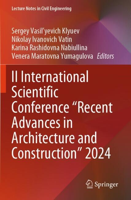Couverture_II International Scientific Conference Recent Advances in Architecture and Construction 2024