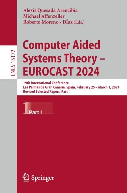 Front cover_Computer Aided Systems Theory - EUROCAST 2024