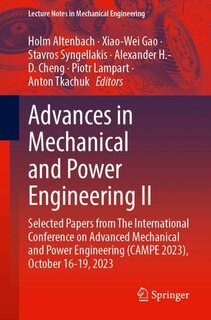 Couverture_Advances in Mechanical and Power Engineering II