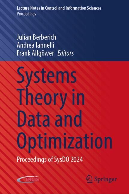 Front cover_Systems Theory in Data and Optimization