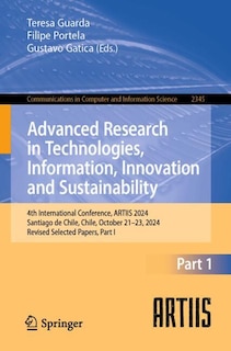 Couverture_Advanced Research in Technologies, Information, Innovation and Sustainability