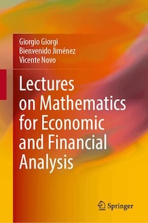 Front cover_Lectures on Mathematics for Economic and Financial Analysis