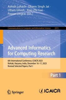Front cover_Advanced Informatics for Computing Research