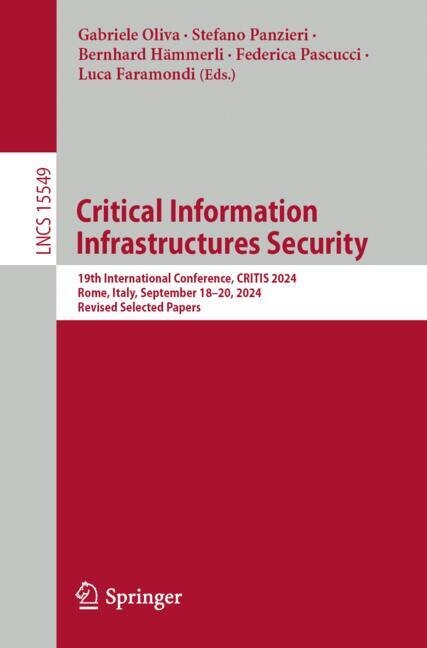 Couverture_Critical Information Infrastructures Security