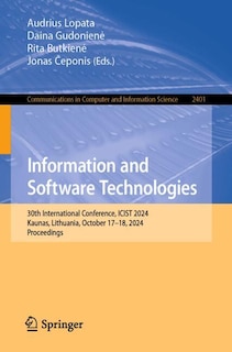 Couverture_Information and Software Technologies