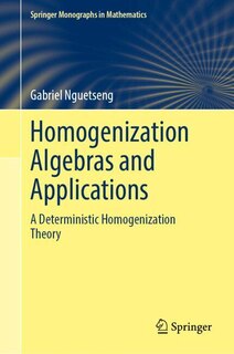 Front cover_Homogenization Algebras and Applications