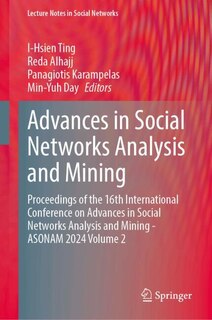 Front cover_Advances in Social Networks Analysis and Mining