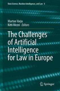 Couverture_The Challenges of Artificial Intelligence for Law in Europe