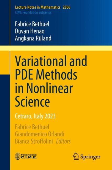 Couverture_Variational and PDE Methods in Nonlinear Science