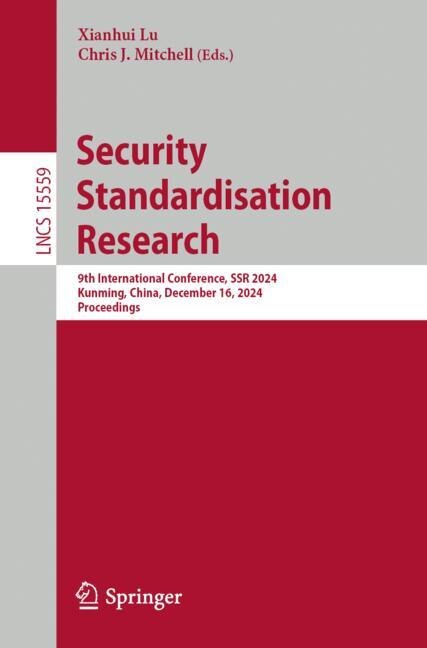 Front cover_Security Standardisation Research