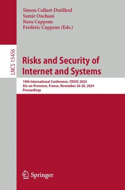 Front cover_Risks and Security of Internet and Systems