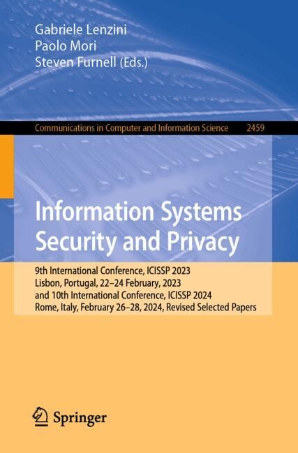 Front cover_Information Systems Security and Privacy