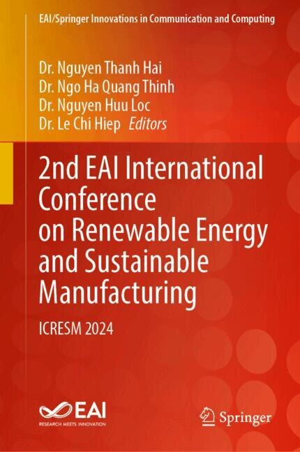 Front cover_2nd EAI International Conference on Renewable Energy and Sustainable Manufacturing