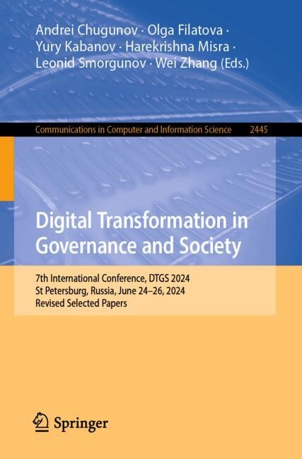 Front cover_Digital Transformation in Governance and Society