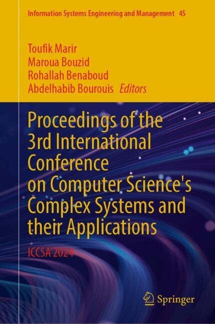 Couverture_Proceedings of the 3rd International Conference on Computer Science's Complex Systems and their Applications
