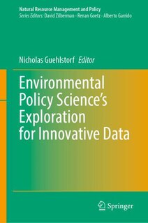 Front cover_Environmental Policy Science's Exploration for Innovative Data
