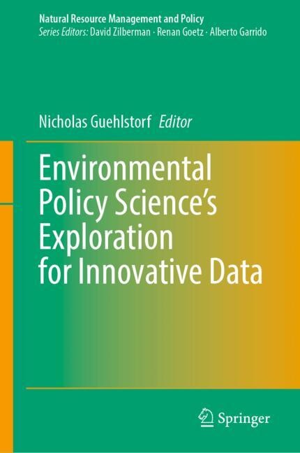 Front cover_Environmental Policy Science's Exploration for Innovative Data