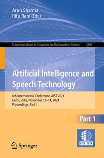 Front cover_Artificial Intelligence and Speech Technology