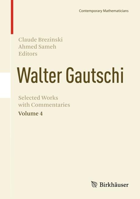 Front cover_Walter Gautschi, Volume 4