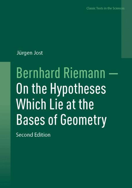 Front cover_Bernhard Riemann - On the Hypotheses Which Lie at the Bases of Geometry