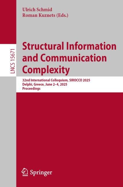 Front cover_Structural Information and Communication Complexity