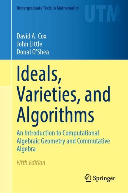 Front cover_Ideals, Varieties, and Algorithms
