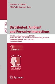 Front cover_Distributed, Ambient and Pervasive Interactions