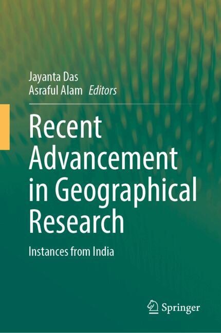 Front cover_Recent Advancement in Geographical Research