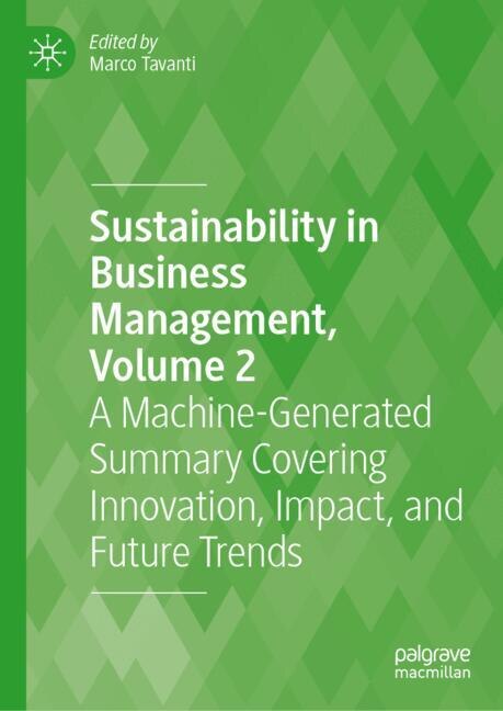 Front cover_Sustainability in Business Management, Volume 2