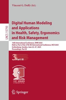 Couverture_Digital Human Modeling and Applications in Health, Safety, Ergonomics and Risk Management