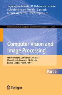 Couverture_Computer Vision and Image Processing