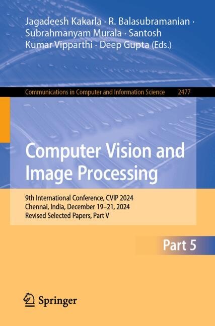Couverture_Computer Vision and Image Processing
