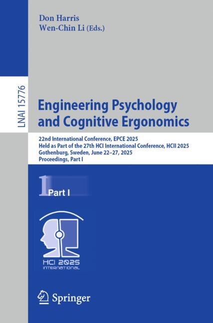 Front cover_Engineering Psychology and Cognitive Ergonomics