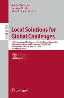Front cover_Local Solutions for Global Challenges