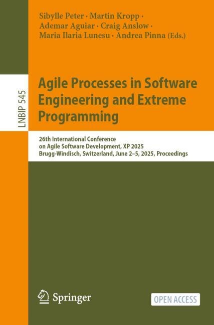 Couverture_Agile Processes in Software Engineering and Extreme Programming