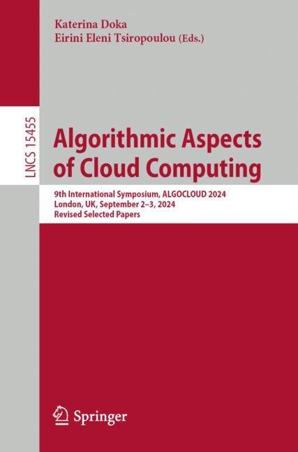 Front cover_Algorithmic Aspects of Cloud Computing