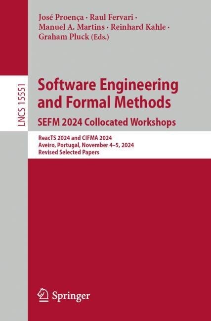 Couverture_Software Engineering and Formal Methods. SEFM 2024 Collocated Workshops