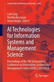 Couverture_AI Technologies for Information Systems and Management Science