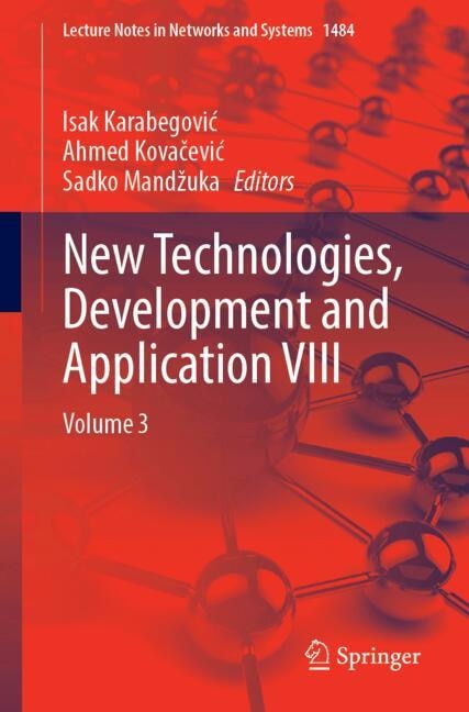 Front cover_New Technologies, Development and Application VIII