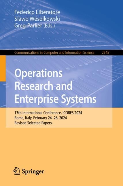 Front cover_Operations Research and Enterprise Systems