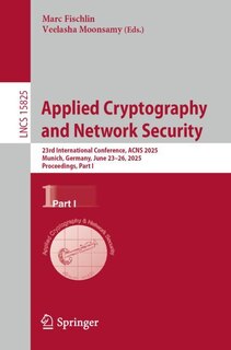 Front cover_Applied Cryptography and Network Security