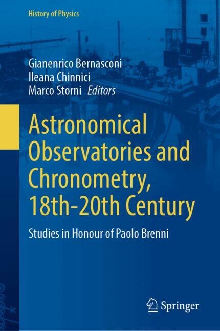 Couverture_Astronomical Observatories and Chronometry, 18th-20th Century
