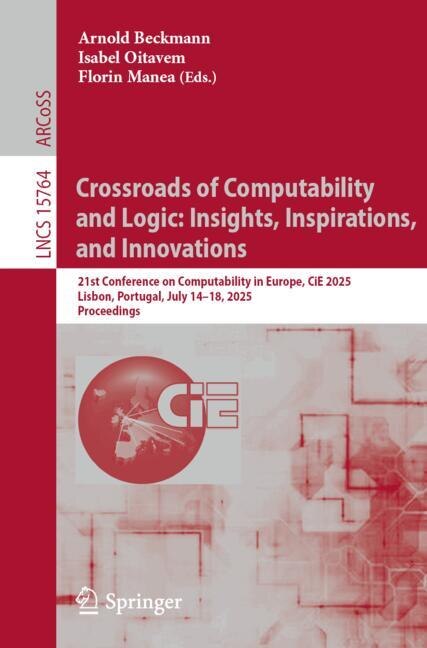 Couverture_Crossroads of Computability and Logic