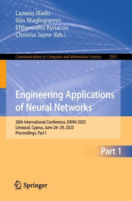 Front cover_Engineering Applications of Neural Networks