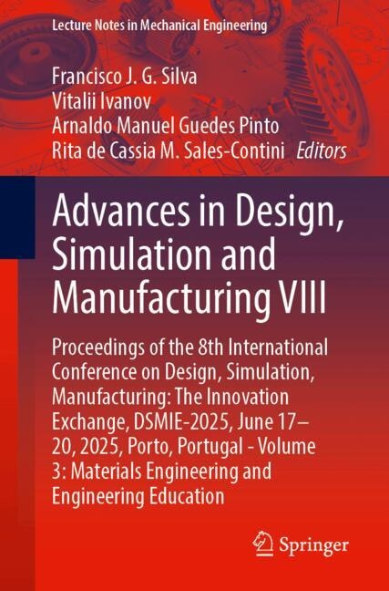 Couverture_Advances in Design, Simulation and Manufacturing VIII
