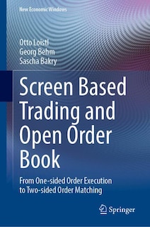 Front cover_Screen Based Trading and Open Order Book