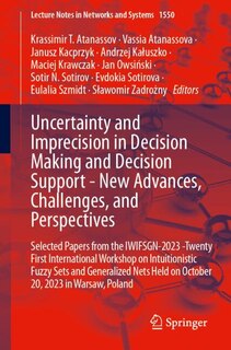 Front cover_Uncertainty and Imprecision in Decision Making and Decision Support - New Advances, Challenges, and Perspectives