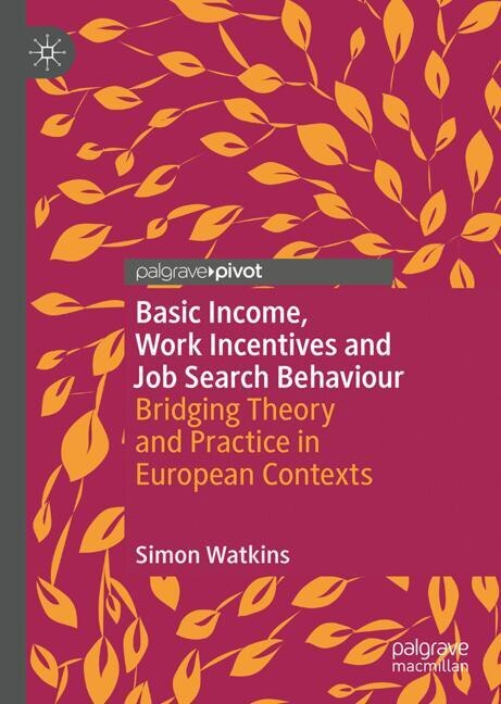 Couverture_Basic Income, Work Incentives and Job Search Behaviour
