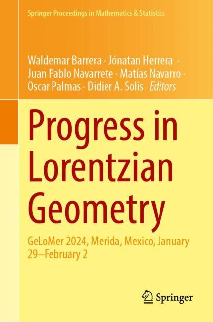 Front cover_Progress in Lorentzian Geometry